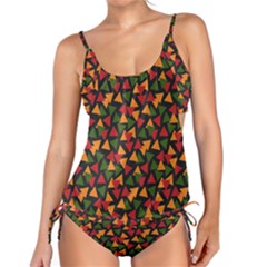 African Triangles  Tankini Set by ConteMonfrey