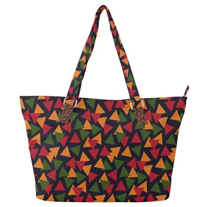 African Triangles  Full Print Shoulder Bag