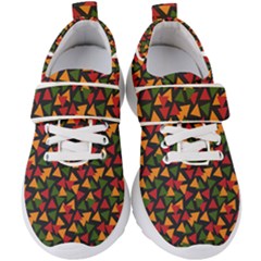 African Triangles  Kids  Velcro Strap Shoes by ConteMonfrey