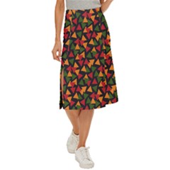 African Triangles  Midi Panel Skirt by ConteMonfrey