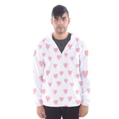 Small Cute Hearts Men s Hooded Windbreaker by ConteMonfrey