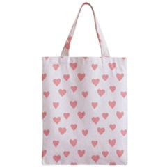 Small Cute Hearts Zipper Classic Tote Bag by ConteMonfrey