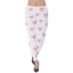 Small Cute Hearts Velvet Leggings by ConteMonfrey