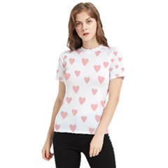 Small Cute Hearts Women s Short Sleeve Rash Guard by ConteMonfrey