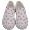 Small Cute Hearts Men s Canvas Slip Ons View1