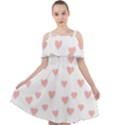 Small Cute Hearts Cut Out Shoulders Chiffon Dress View1