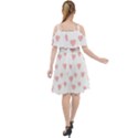 Small Cute Hearts Cut Out Shoulders Chiffon Dress View2