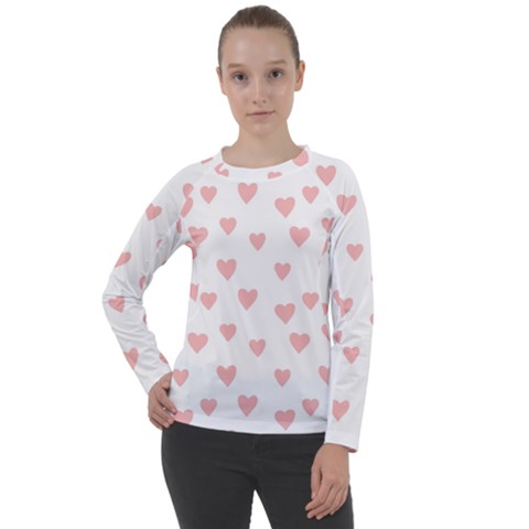 Small Cute Hearts Women s Long Sleeve Raglan Tee by ConteMonfrey