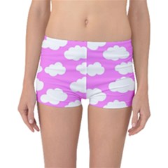 Purple Clouds  Boyleg Bikini Bottoms