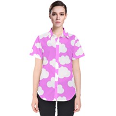 Purple Clouds  Women s Short Sleeve Shirt