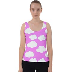 Purple Clouds  Velvet Tank Top