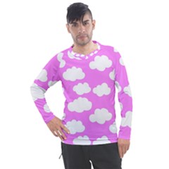 Purple Clouds  Men s Pique Long Sleeve Tee