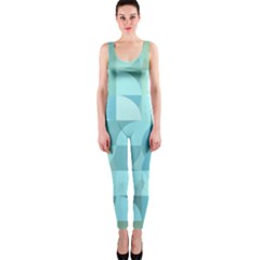 Geometric Ocean  One Piece Catsuit by ConteMonfrey