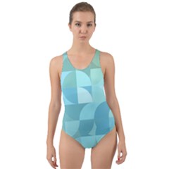 Geometric Ocean  Cut-out Back One Piece Swimsuit by ConteMonfrey