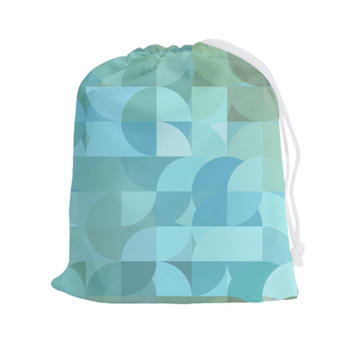 Geometric Ocean  Drawstring Pouch (2XL)