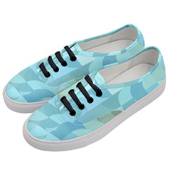 Geometric Ocean  Women s Classic Low Top Sneakers by ConteMonfrey