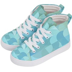 Geometric Ocean  Kids  Hi-top Skate Sneakers by ConteMonfrey