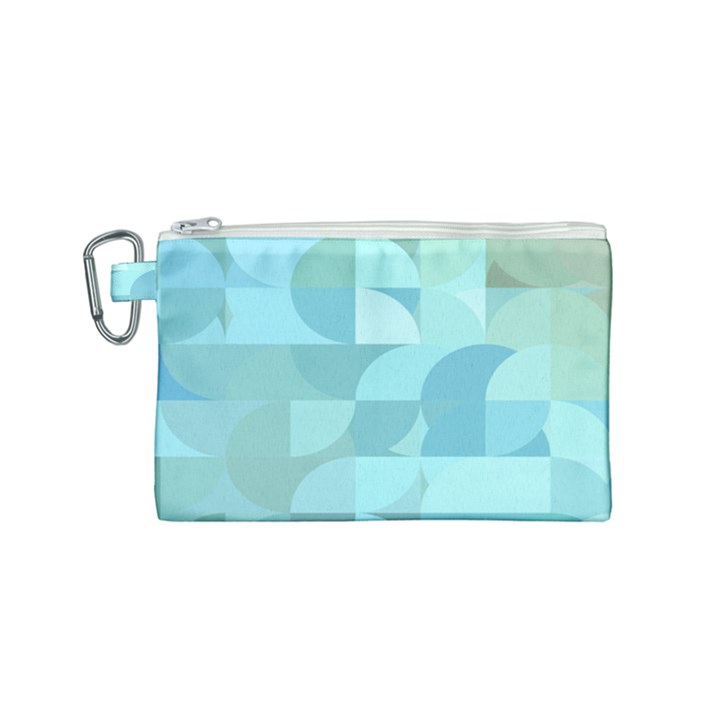 Geometric Ocean  Canvas Cosmetic Bag (Small)