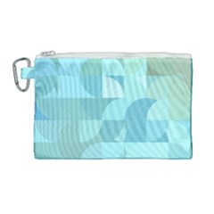 Geometric Ocean  Canvas Cosmetic Bag (large) by ConteMonfrey