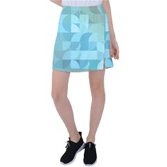 Geometric Ocean  Tennis Skirt by ConteMonfrey