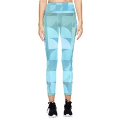 Geometric Ocean  Pocket Leggings  by ConteMonfrey