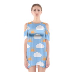 Sun And Clouds   Shoulder Cutout One Piece Dress by ConteMonfrey