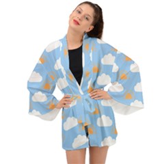 Sun And Clouds   Long Sleeve Kimono by ConteMonfrey