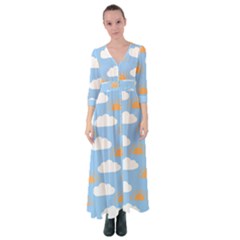 Sun And Clouds   Button Up Maxi Dress by ConteMonfrey