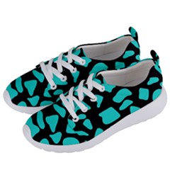 Neon Cow Dots Blue Turquoise And Black Women s Lightweight Sports Shoes by ConteMonfrey