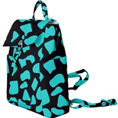 Neon Cow Dots Blue Turquoise And Black Buckle Everyday Backpack by ConteMonfrey