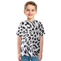 Leopard Print black and white Kids  Sport Mesh Tee View1