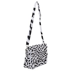 Leopard Print Black And White Shoulder Bag With Back Zipper by ConteMonfrey