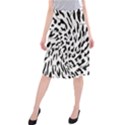 Leopard Print black and white Midi Beach Skirt View1