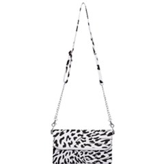 Leopard Print Black And White Mini Crossbody Handbag by ConteMonfrey