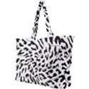 Leopard Print black and white Simple Shoulder Bag View1