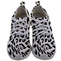 Leopard Print Black And White Mens Athletic Shoes by ConteMonfrey