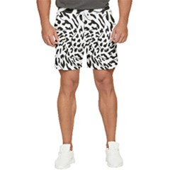 Leopard Print Black And White Men s Runner Shorts by ConteMonfrey