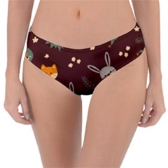 Rabbits, Owls And Cute Little Porcupines  Reversible Classic Bikini Bottoms by ConteMonfrey