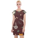 Rabbits, Owls And Cute Little Porcupines  Cap Sleeve Bodycon Dress View1