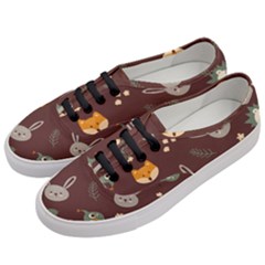 Rabbits, Owls And Cute Little Porcupines  Women s Classic Low Top Sneakers by ConteMonfrey