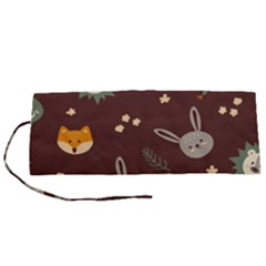 Rabbits, Owls And Cute Little Porcupines  Roll Up Canvas Pencil Holder (s) by ConteMonfrey