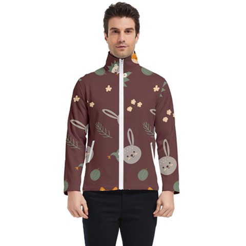 Rabbits, Owls And Cute Little Porcupines  Men s Bomber Jacket by ConteMonfrey