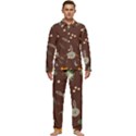 Rabbits, Owls And Cute Little Porcupines  Men s Long Sleeve Velvet Pocket Pajamas Set View1