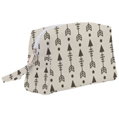 Black And Grey Arrows Wristlet Pouch Bag (large) by ConteMonfrey