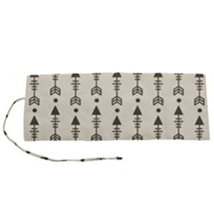 Black And Grey Arrows Roll Up Canvas Pencil Holder (s) by ConteMonfrey