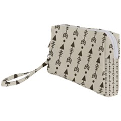 Black And Grey Arrows Wristlet Pouch Bag (small) by ConteMonfrey