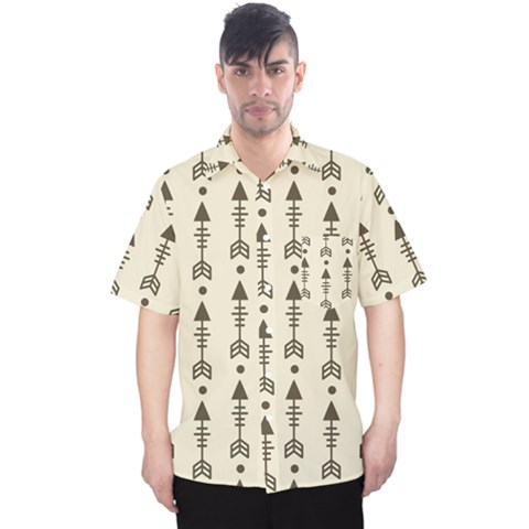 Black And Grey Arrows Men s Hawaii Shirt by ConteMonfrey