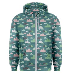 Llama Clouds  Men s Zipper Hoodie by ConteMonfrey