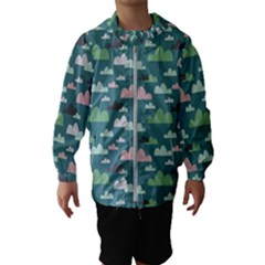 Llama Clouds  Kids  Hooded Windbreaker by ConteMonfrey