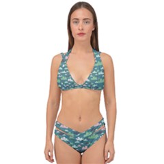 Llama Clouds  Double Strap Halter Bikini Set by ConteMonfrey